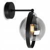 MODERN GLASS WALL LAMP GRAPHITE RING