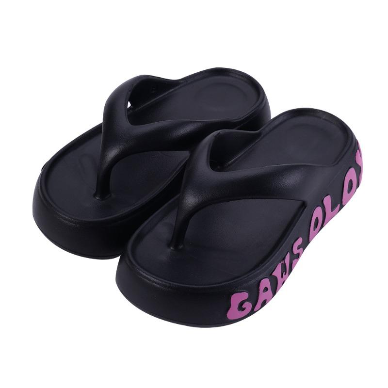 New summer flip-flops women's indoor and outdoor trend versatile non-slip thick-soled EVA beach shoes cool slippers