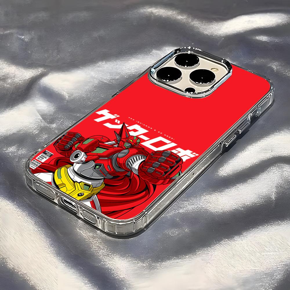 Getter Robo Phone Case For IPhone 17 Pro Max 16 15 14 Pro Max IPhone 13 Pro Max 11 Plus Transparent Cover