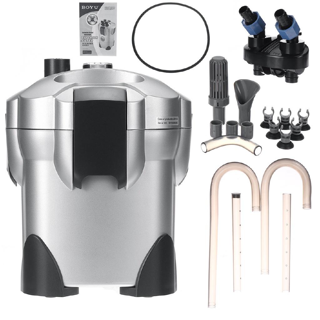 16W Aquariumfilter Reiniger Sterilisator Lampe Licht Fischbecken Wasserpumpe Biochemischer Schwamm Bio-Schwamm Externer Behälter