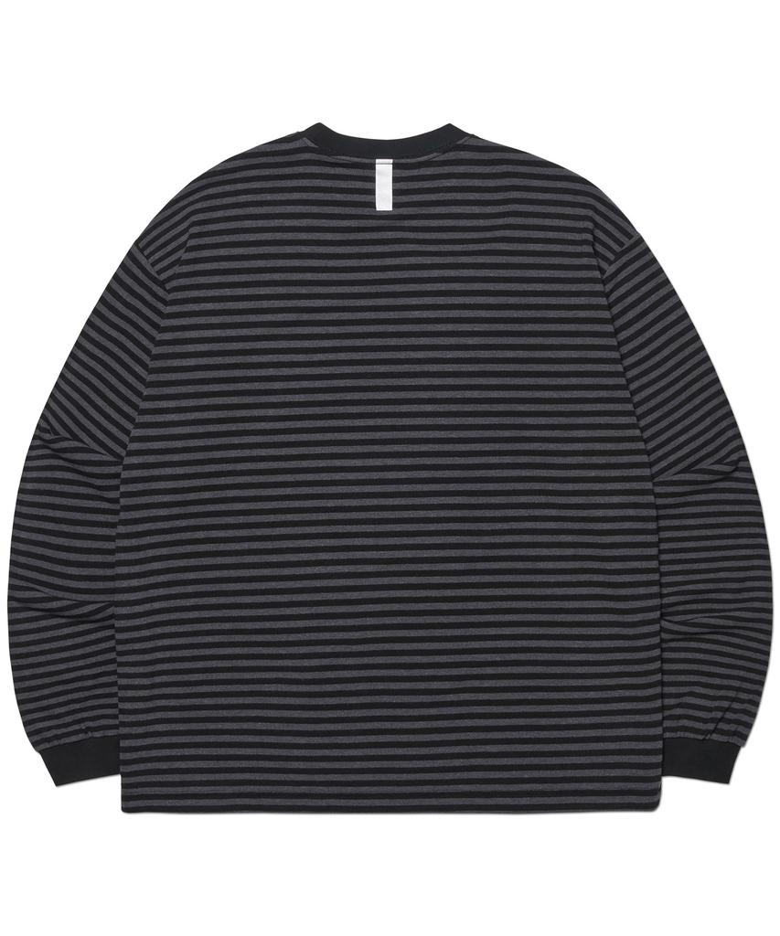 Nomaenyueol Nm Border Long Sleeve Tee - Black