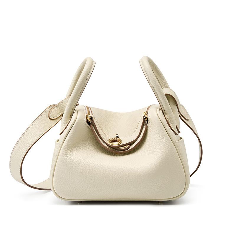 Autumn and Winter New Versatile Top-layer Cowhide Crossbody Bag Fashionable and Versatile Commuter Crossbody Bag