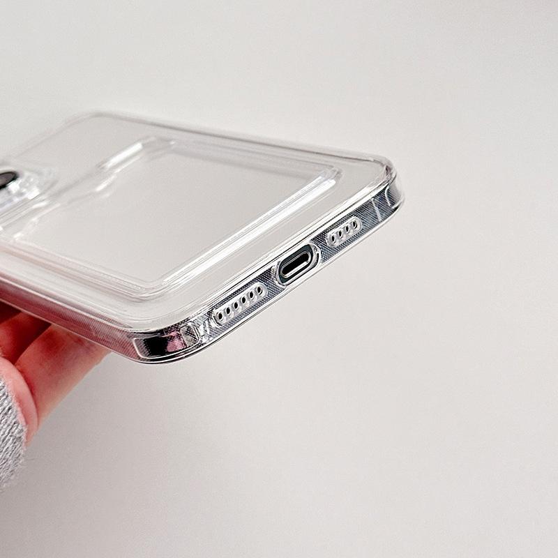 Can Put Picture Transparent Phone Case For Samsung Galaxy A30 A30S A31 A32 A33 A34 A35 Clear Silicone Wallet Card Holder Case