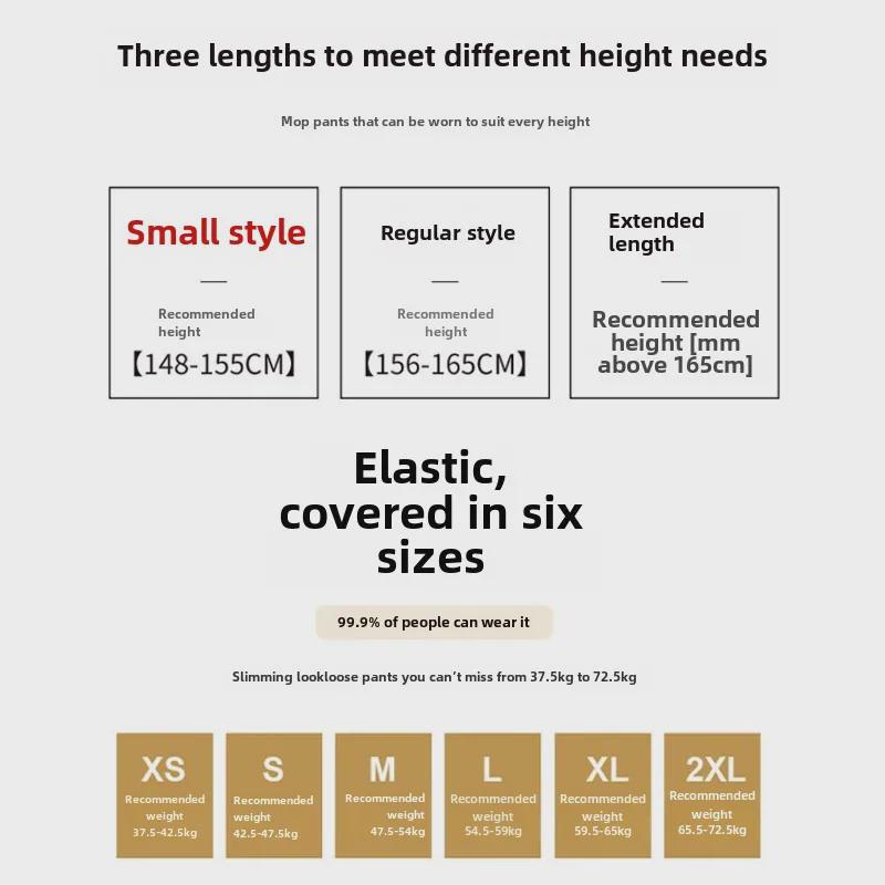 "Women's High-Waist Wide-Leg Black Pants for Spring, Summer, and Autumn Seasons"