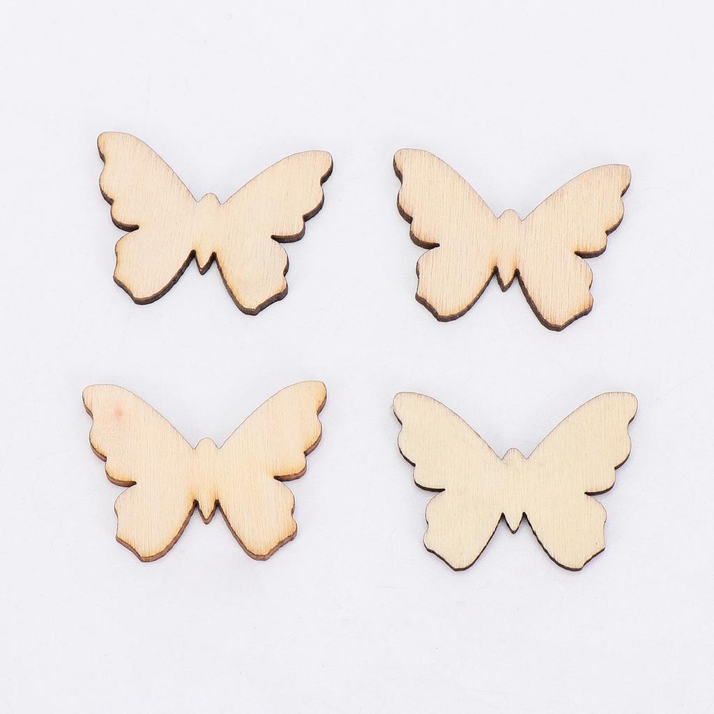 100 Pcs Wooden nament Home Decor Wood Slice Crafts Blank Pieces Sewing Tools Christmas Tree Decorations High Quality Material