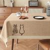ZISIZ Wabi-Sabi Style Waterproof Tablecloth