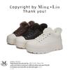Leather Wool Little White Shoes Women's Winter New Thick-soled Versatile Thermal Board Shoes Women's Casual Shoes Versatile Women