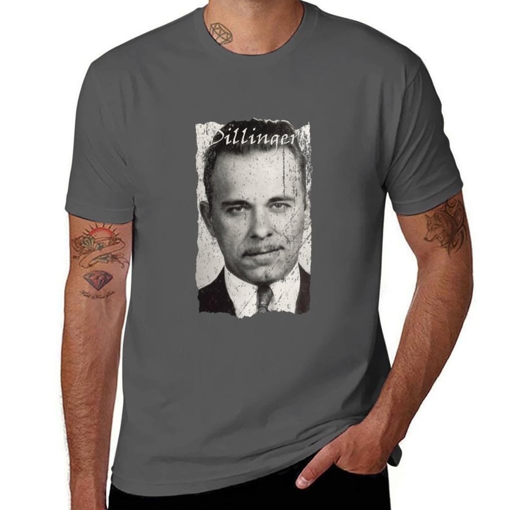 Gangsters John Dillinger Tshirt Plus Size Basic Cotton Tshirt