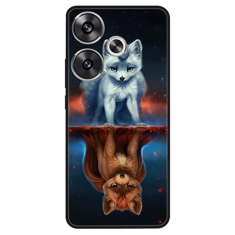 For Xiaomi Poco M6 4G Case Shockproof Soft Silicone TPU Bumper for Poco M6 4G Cover PocoM6 4G 2024 Lovely Luxury Cartoon Fundas