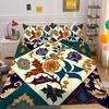 Set Biancheria da Letto Adolescenti Lusso Stampa Floreale 3D Copriletto Biancheria da Letto per la Casa Set Copripiumino in Poliestere