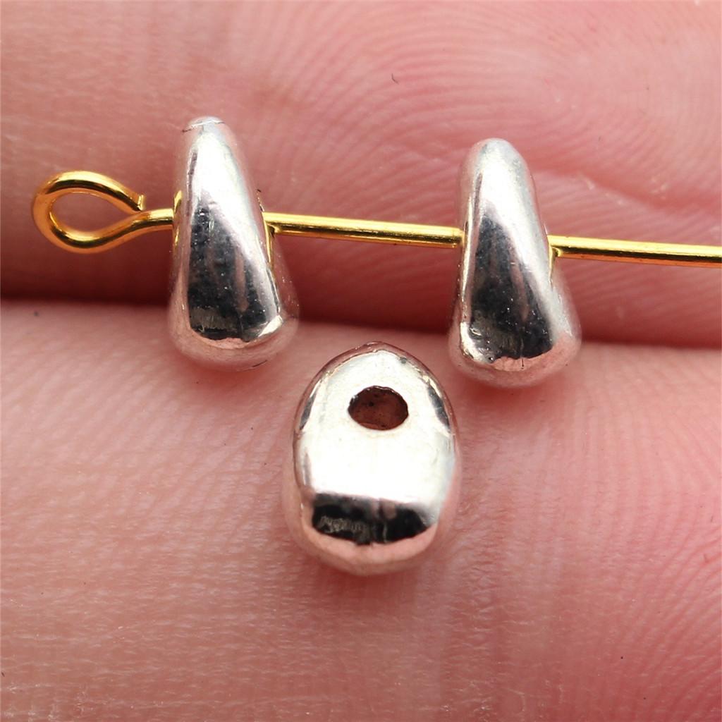 Twisted-Pattern Small-Hole Spacer Beads Mini Antique Bronze Silver Jewelry Making String Beads Separator
