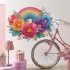 Rainbow and Blooming Flower Living Room, Bedroom Home Decoration and Beautification Wall Stickers