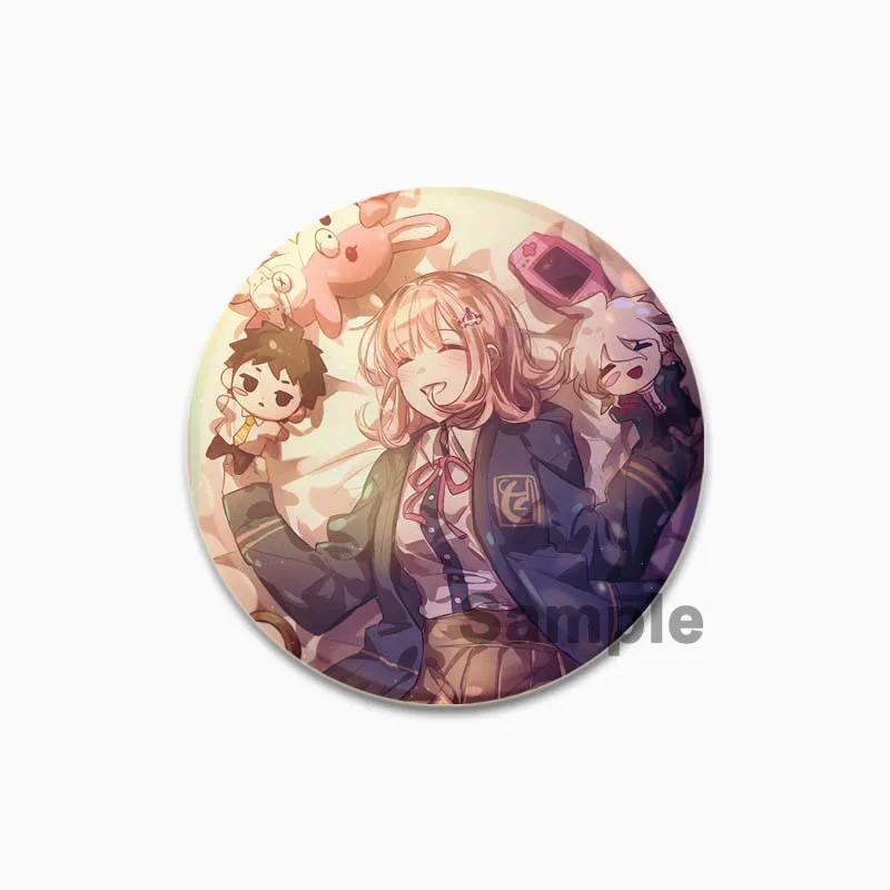 

32/44/58 мм Броши для приключенческой игры Naegi Makoto Naegi Komaru Monokuma Kaede Akamatsu Значок для косплея на одежду, рюкзак, ювелирные изделия, аксессуары 32mm(1.26in)
