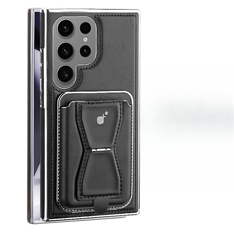 Galaxy23plus Business Men's Leather Case with Magnetic Charging for Samsung S24Ultra Phone Case and Card Holder