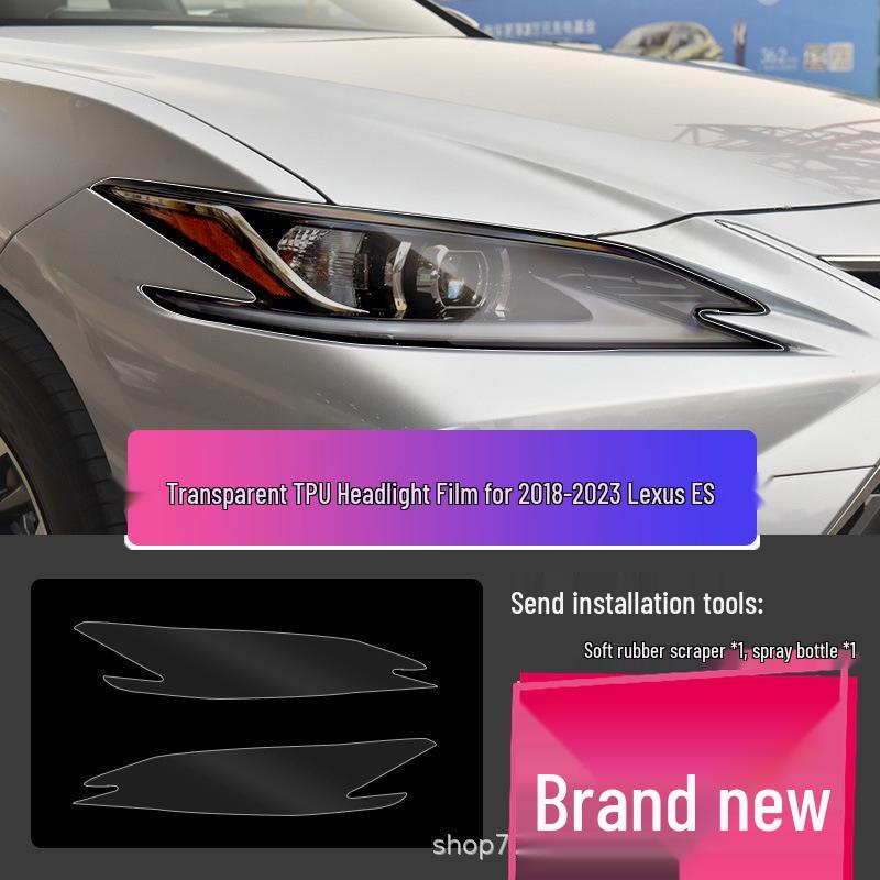 Transparent Smoked Protective Headlight Film for Lexus CT200, ES, RX, UX, IS, NX, LX