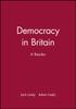 Buch Democracy In Britain : A Reader