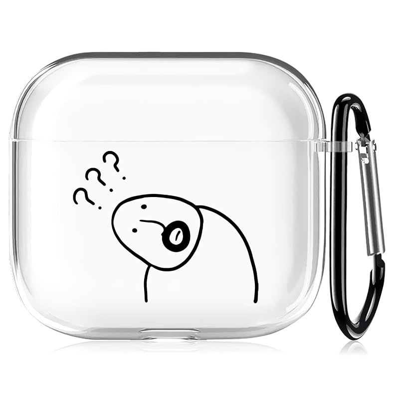 

AirPods 4 Case (2024 model) clear Fashionable funny cute fourth generation case creativity character design simple air pods 4 fashionable Separate