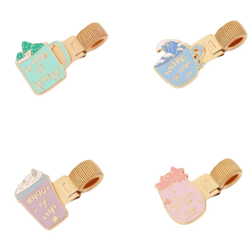 Retro Pen Clip Cartoon Journal Clip Portable Paper Fix Clips School