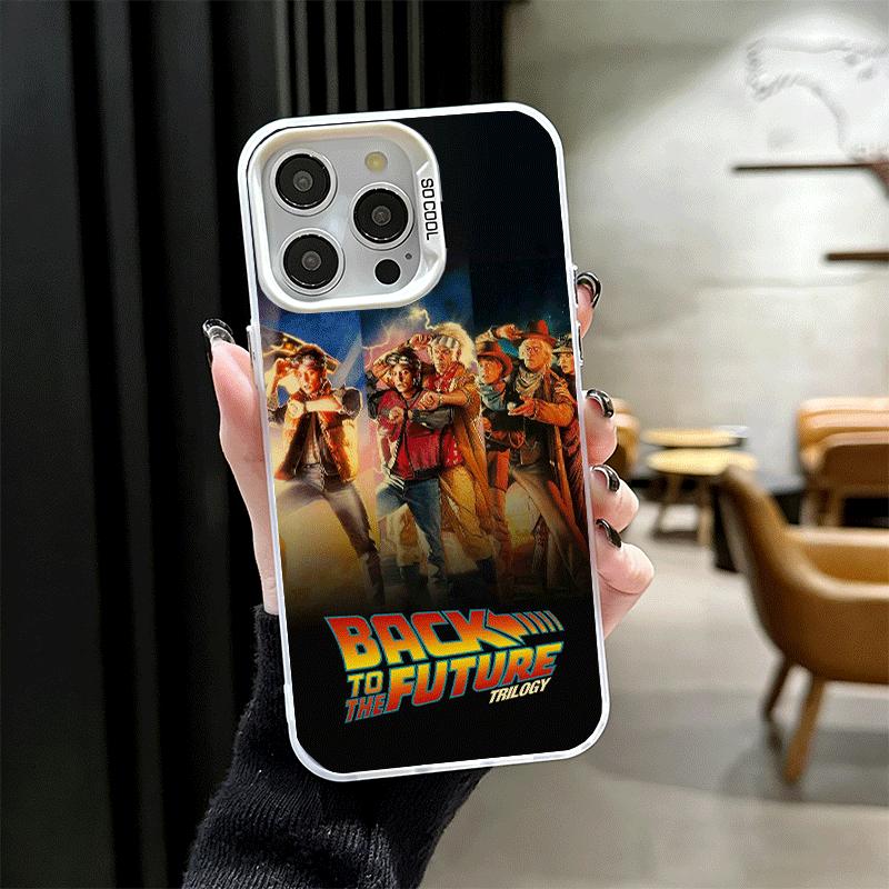 Back To The Future Soft Phone Case for iPhone 15 16 17 Pro Max 17Air 16E 14 Plus 13 12 Mini Shockproof Cover Back Shell