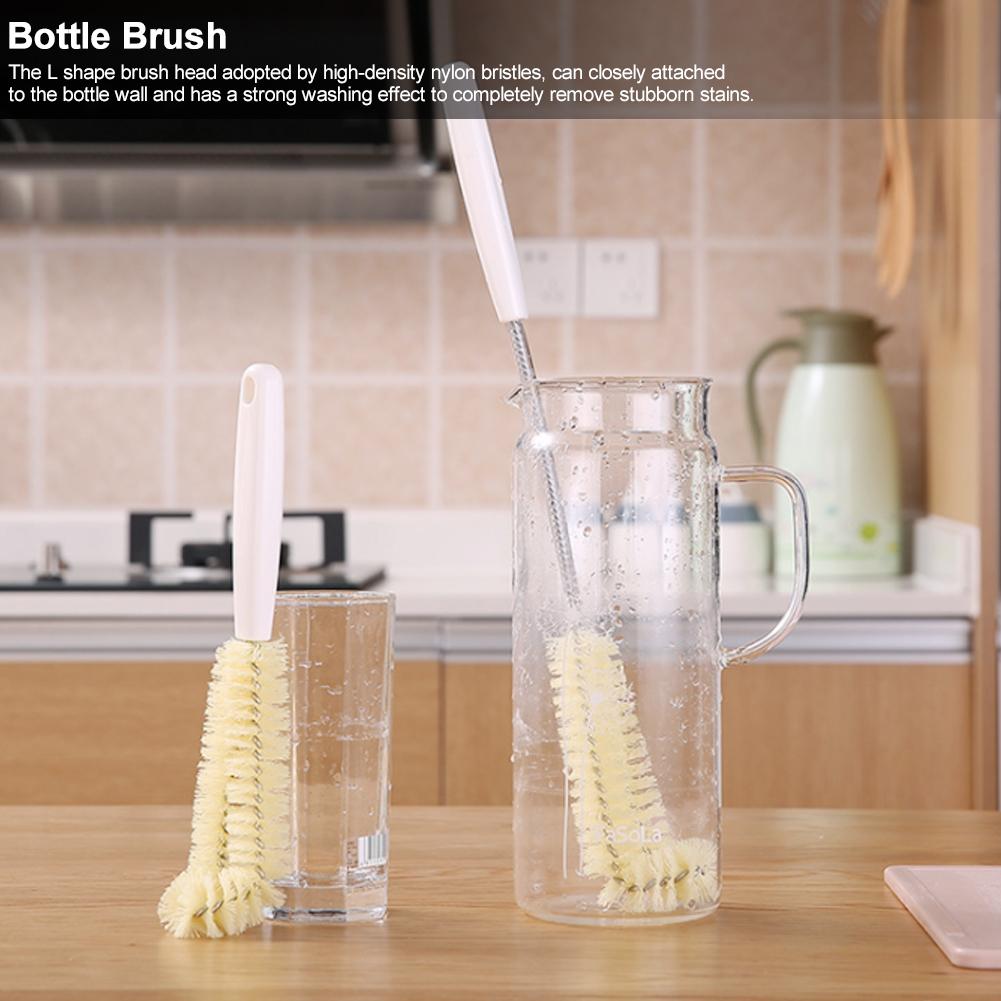 Multifunctional Kitchen Glass Water Bottle Cup Cleaning Brush Pot Cleaner ToolLong Handle