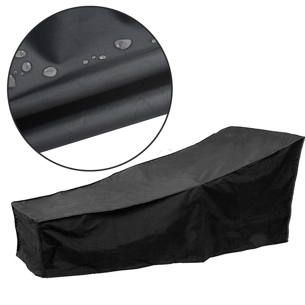 Garden Sunbed Cover Waterproof, Outdoor Patio Lounge Chair Recliner Protective Cover, All-Season Use