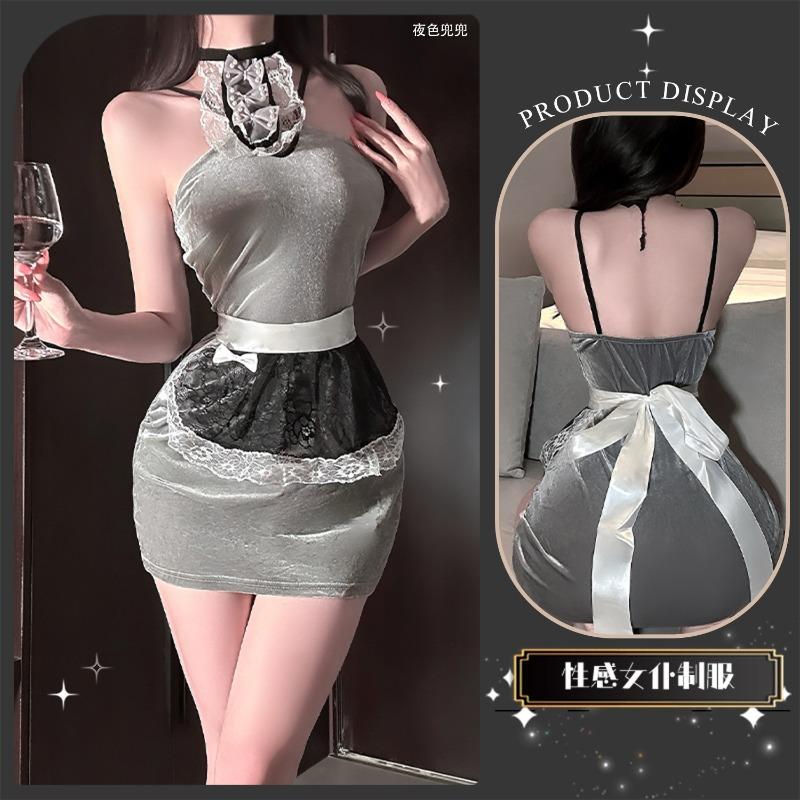 Chaomu Erotic Underwear Sexy Cute Sweet Uniform Maid Free Fast Attack Pure Lust Female Robe Qqny Abstinence