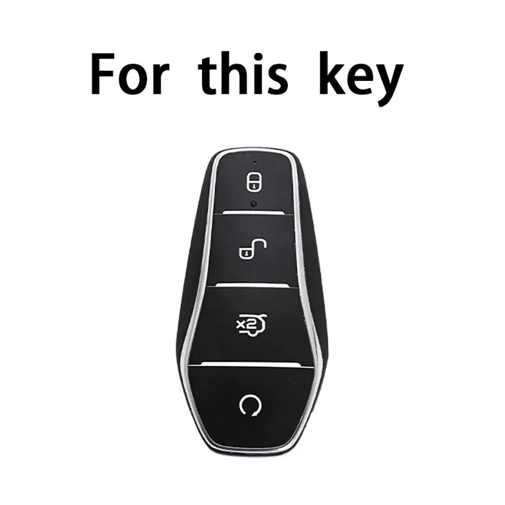 Abs Carbon Remote Car Key Case Cover Shell For Byd Song Plus Atto 3 Han Ev Tang Dm Qin Seal Dolphin