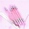 5 Stuks Holle Uitsnijding Dubbelzijdig Roze Strass Nagels Kunst Siliconen Pen Nagels Kunst Vormgevend Embossing Pen Nagels Kunst Gereedschap