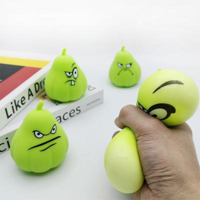 New Children Or Adults Creative Japanese Melon Stress Relieving Wogua Pinching Music Releasing Ball Toy