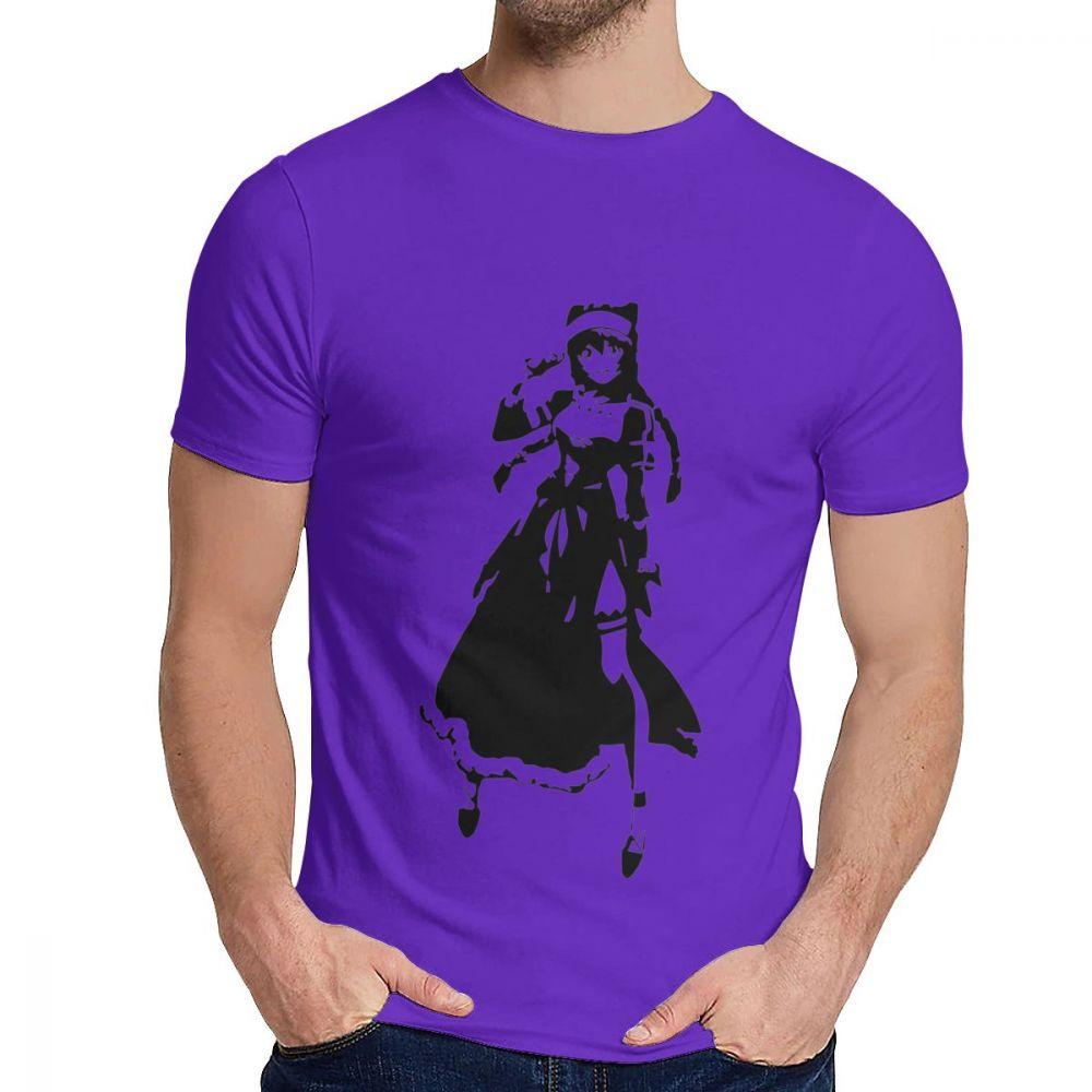 Overlord Lupusregina Beta Anime T-Shirt Lässig O-Ausschnitt 100% Baumwolle Große Größen T-Shirt
