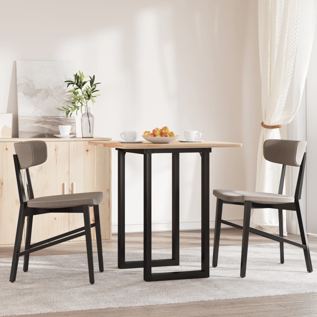 Vidaxl Square Table Legs, 60X50X73 Cm, Cast Iron