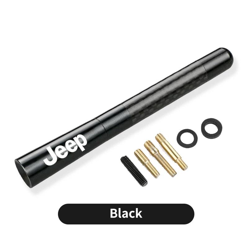 For Jeep Carbon Fiber Car Radio Antenna Signal Receiver Accessories For Jeep Renegade Grand Cherokee Compass Patriot Wrangler