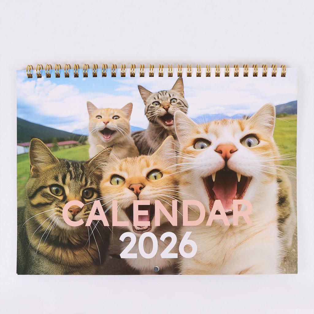 2026 New Wall Calendar Collection: Stapled Decor & Hanging Ornament