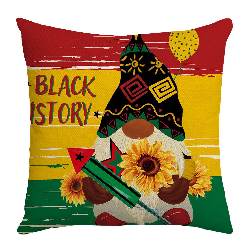 

New Black Month Pillow Holiday Home Decoration Pillow Simple Sofa Living Room Pillow 45 * 45Cm (excluding pillow core)