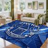 Everton Football Design Crystal Velvet Rug Soft Decorative Mat for Bedroom Entrance