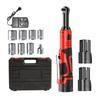 90 Degree Adjustable High Torque Wrench Rechargeable Cordless Power Ratchet Wrench Ergonomic Handle Accessoreis