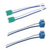 Headlight Adapter 2PCS H7 Headlight Bulb Right Angle Ceramic Socket Plug Connector With Wiring Harness