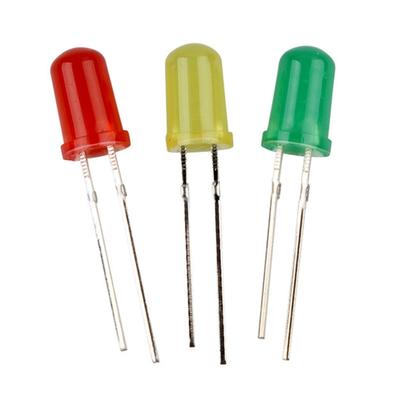 20 Stück Weiße Glühbirne Rot/Gelb/Grün Licht LED Dioden Lichter 1,8V-2,0V Elektronik Emittierende Komponenten Lichtdioden LEDs