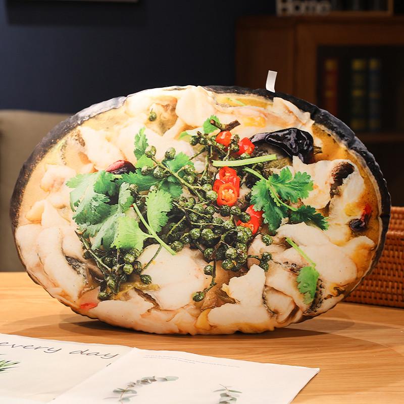 Wanghong Zibo BBQ Plush Food Pillow - Creative Douyin-Style Prank Prop