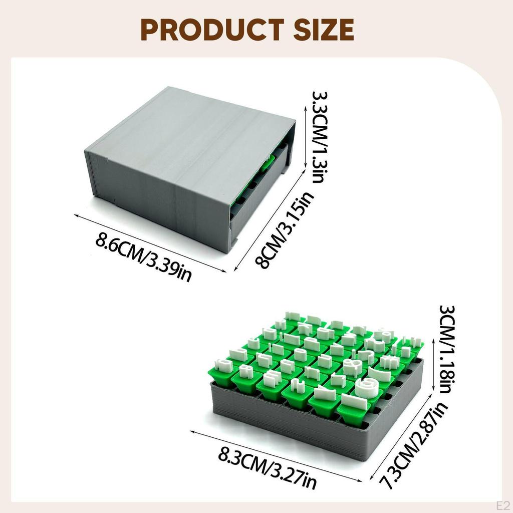 Clay Alphabet Stamps Set, Letters for Pottery, Educational Toys