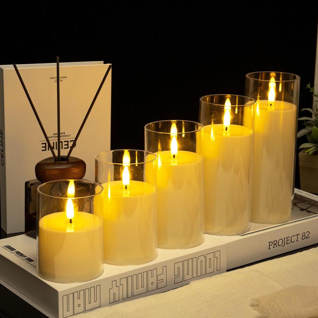 Candele LED Senza Fiamma - Oggetti di Scena per Decorazioni di Concerti, Feste e Vacanze