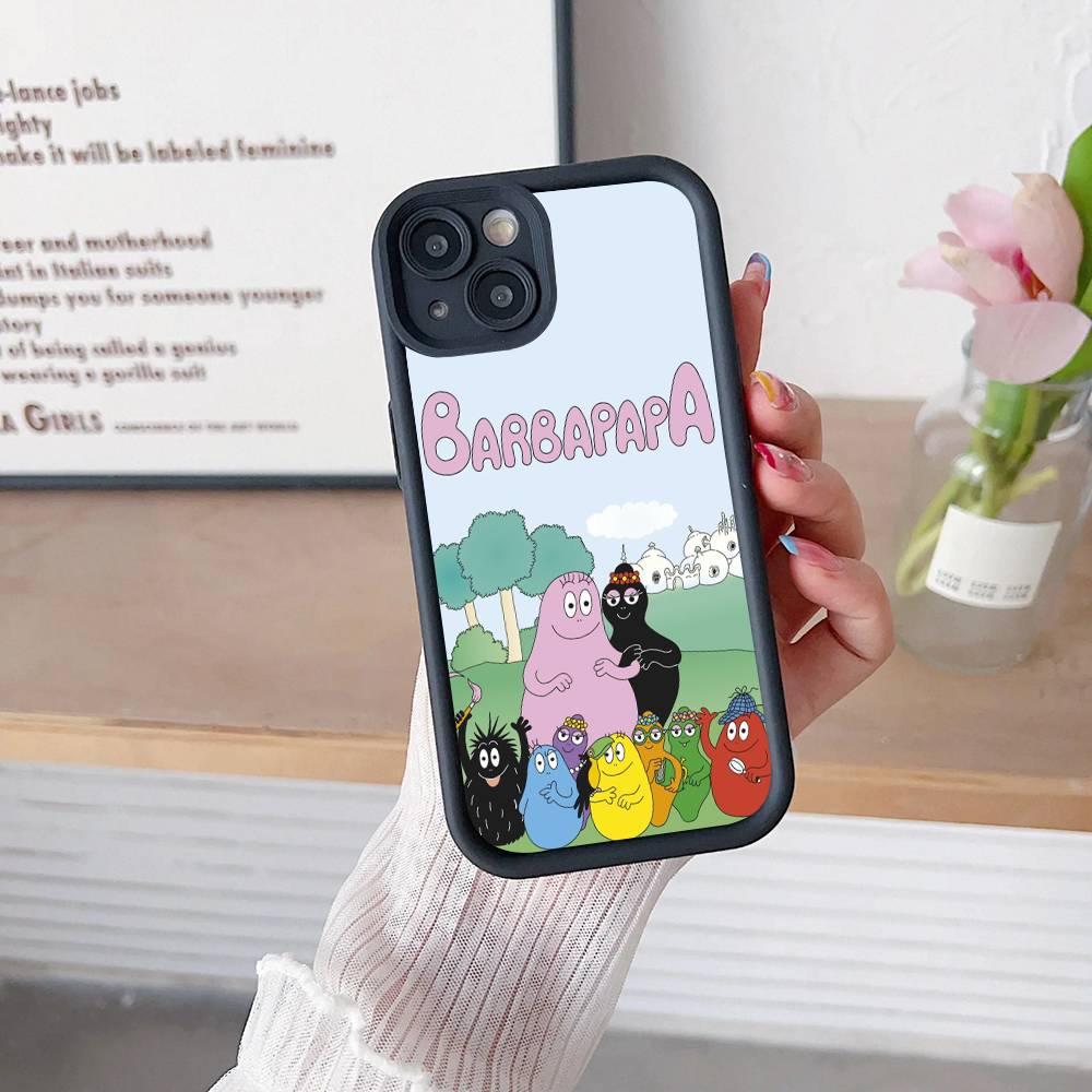 Cute Cartoon Barbapapa For iPhone 17 16 15 14 13 12 11 Pro Max Plus Phone Case Covers