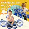 Drum Set for Children +3 Years with Drums, Bass Drum, Cymbal, Pedal and Drumsticks Star Theme Design 65x22x57 cm Blue