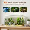 Fish Tank Bare Glass for DIY Glass Aquarium with Protective Base Mat 43L Transparent for Fish Shrimps