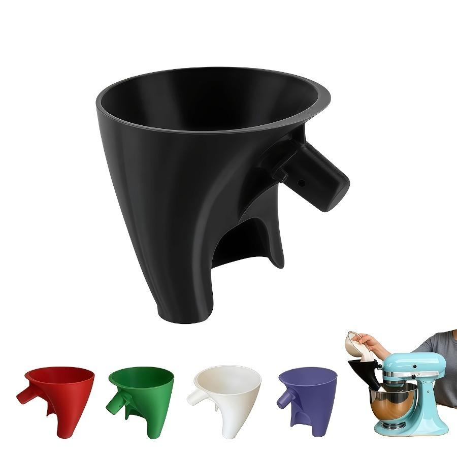 Flour Funnel Compatible with KitchenAid Mixers, Flour Funnel Accessory Suitable for Quart-sized Stand Mixers, Kitchen Baking Tool