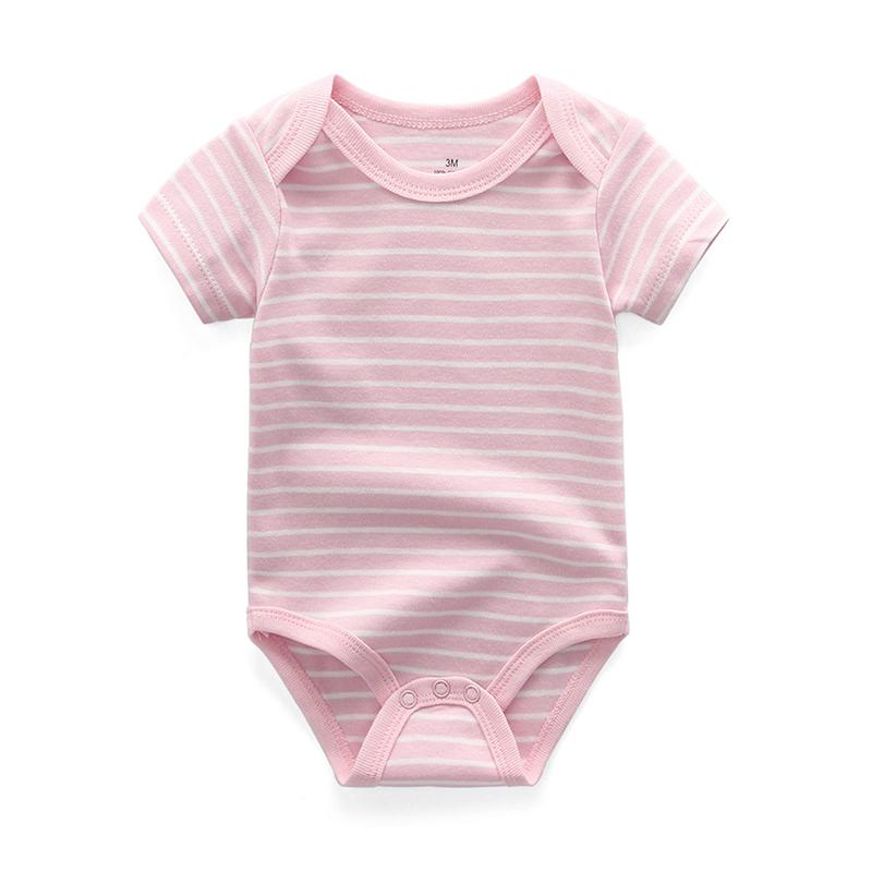 Kiddiezoom 5 Pcs Fashion Baby Boys Girls Bodysuits 100%Cotton Soft Newborn Clothes