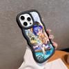 ZZZ Belle Phone Case for iPhone 17 16 15 14 13 12 11 Air Pro Max Plus Black Soft TPU Wavy Edge Cover