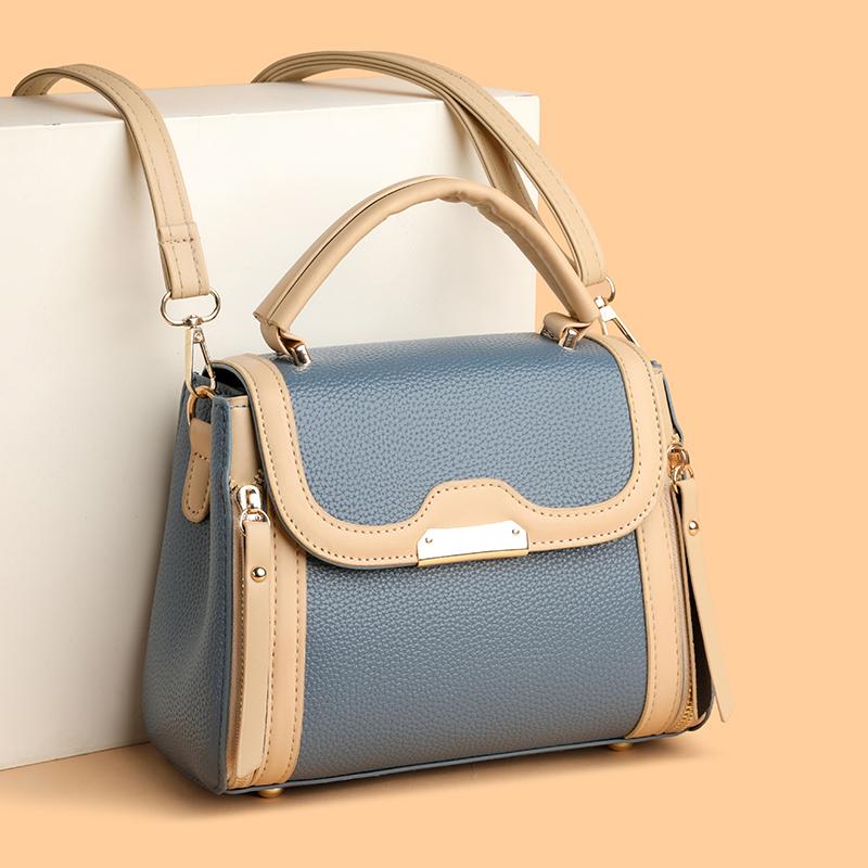 Parisian Inspired Leather Shoulder Bag Vintage Women's Tote for Casual Commute