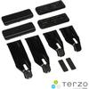 Terzo (by PIAA) Roof Carrier/Base Carrier Holder, Set of 4, Black, for Suzuki Jimny, Jimny Wide, and Jimny Sierra JB23W, 33W, and 43W (EH167)
