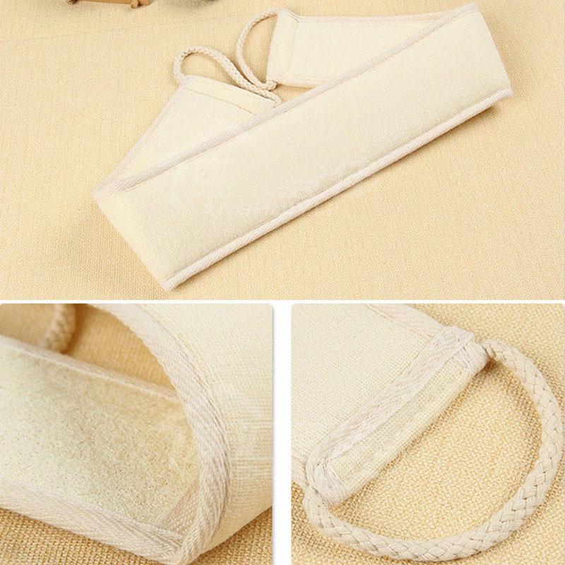 Złuszczający pasek na plecy Loofah Prysznic do ciała Gąbka Szczotka do szorowania ciała